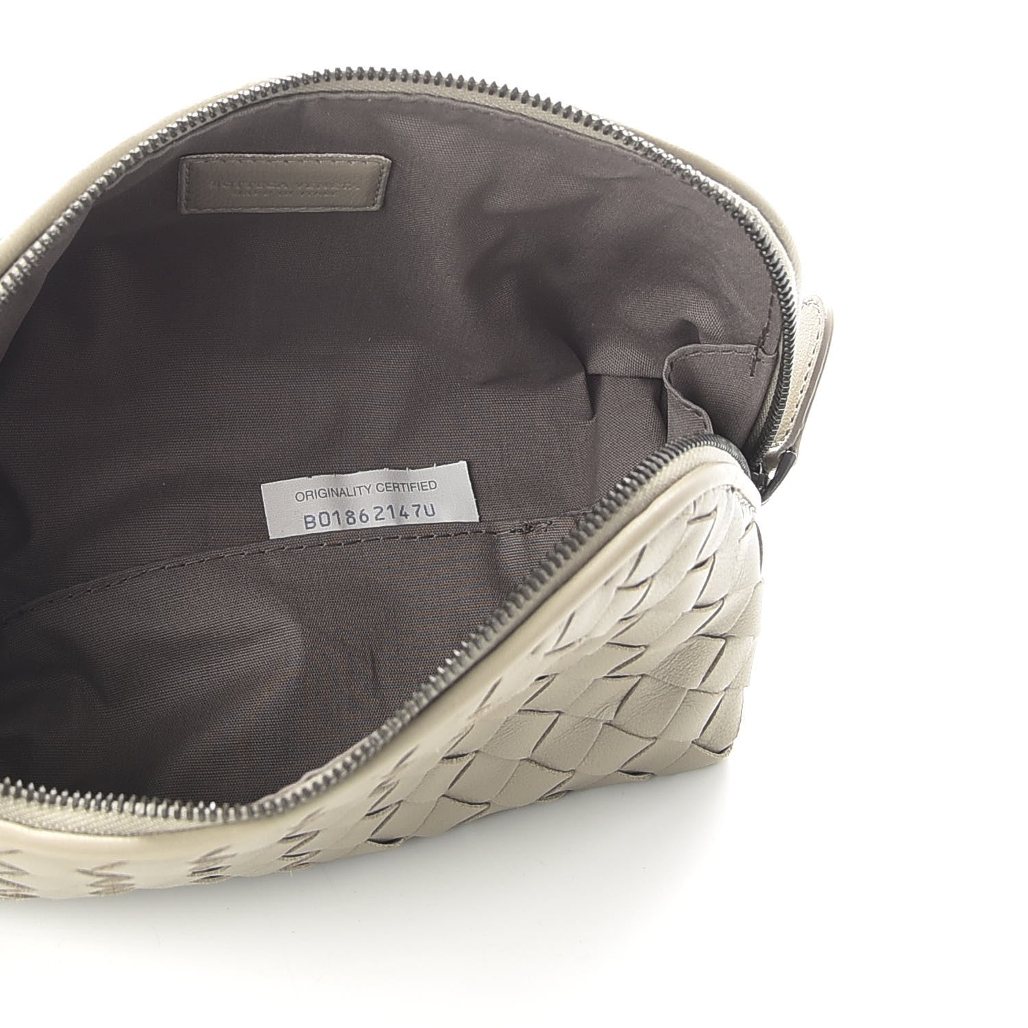 Bottega Veneta Nappa Intrecciato Cosmetic Case Mink 5 of 9