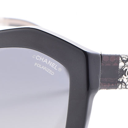 Chanel Lace Effect Sunglasses 5296-A Black 5 of 8