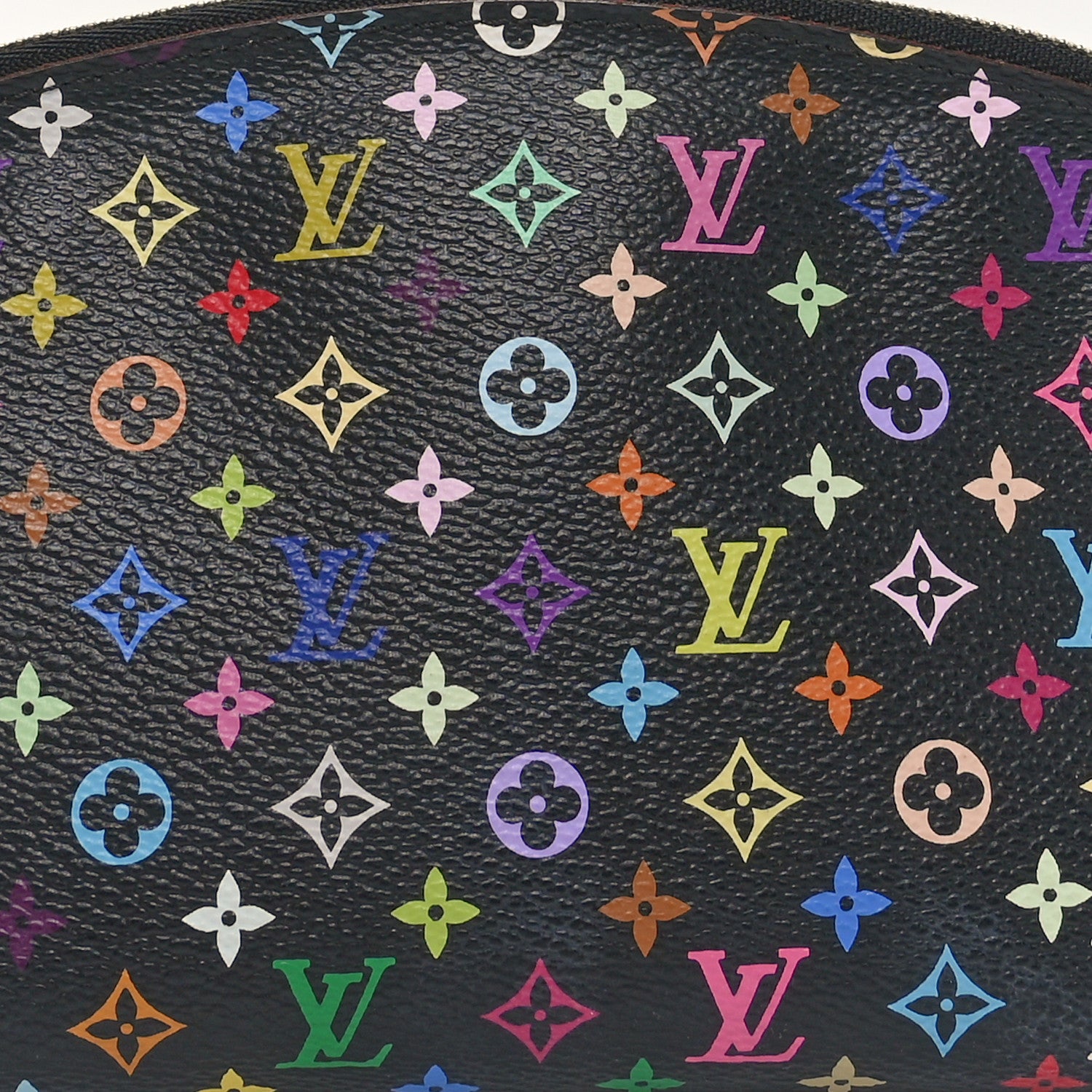 Louis Vuitton Monogram Multicolor Cosmetic Pouch Black Grenade 7 of 9