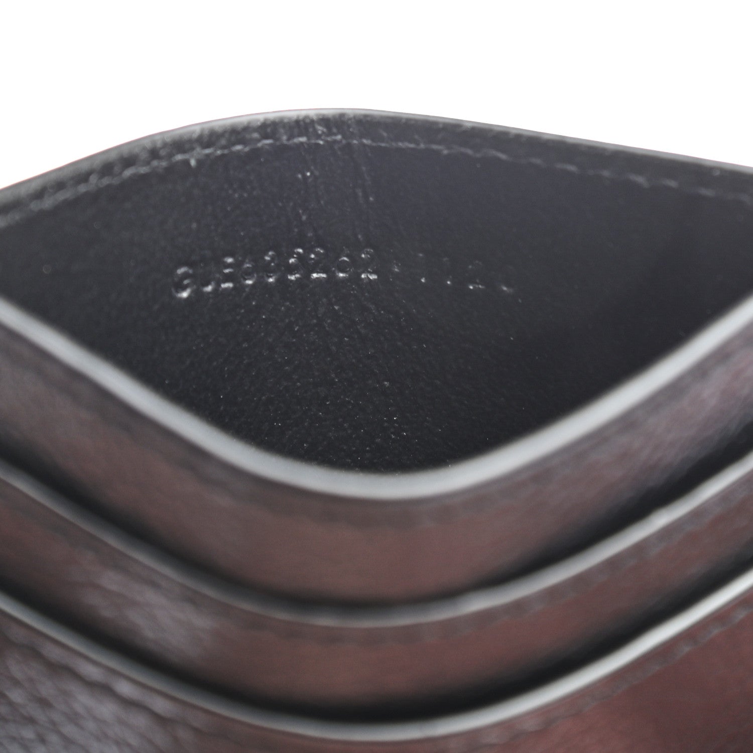 Saint Laurent Grained Calfskin Credit Card Case Black 7 of 7