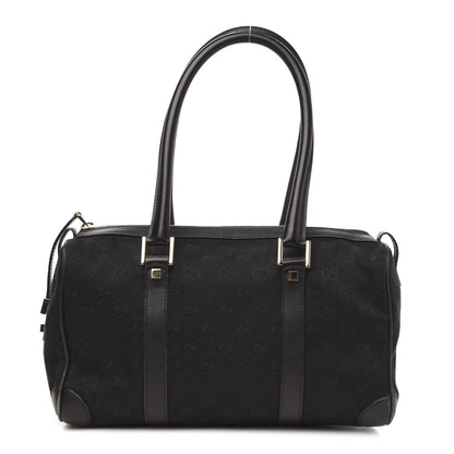 Gucci Monogram Boston Bag Black 1 of 12