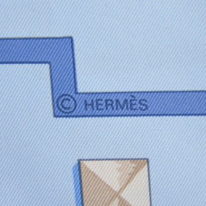 Hermes Silk Keys Les Cles Scarf 90 Light Bleu 7 of 8
