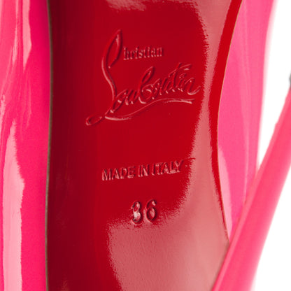 Christian Louboutin Patent So Kate 120 Pumps 36 Shocking Pink 5 of 7