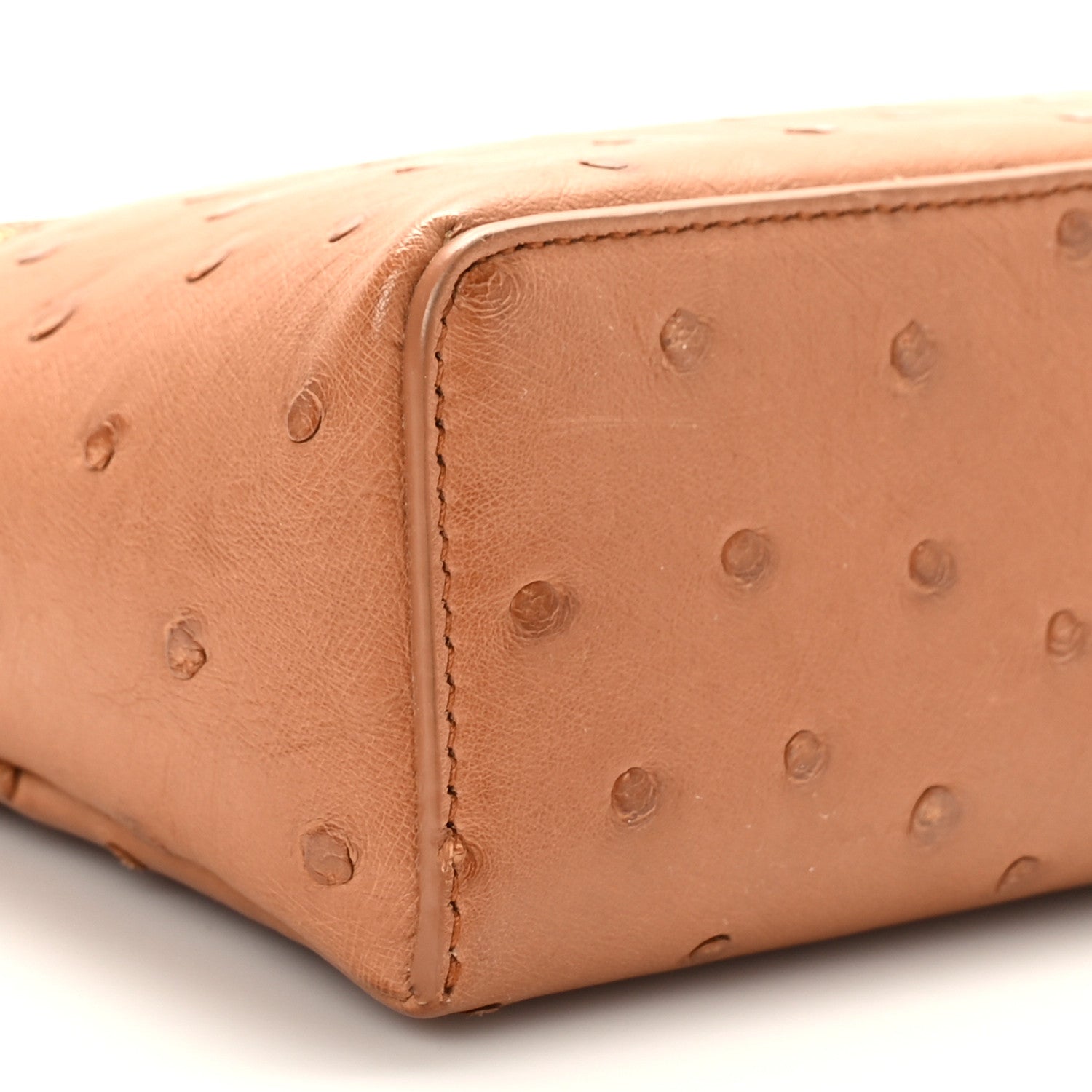 Loro Piana Ostrich L19 Extra Pocket Pouch Cognac 7 of 8