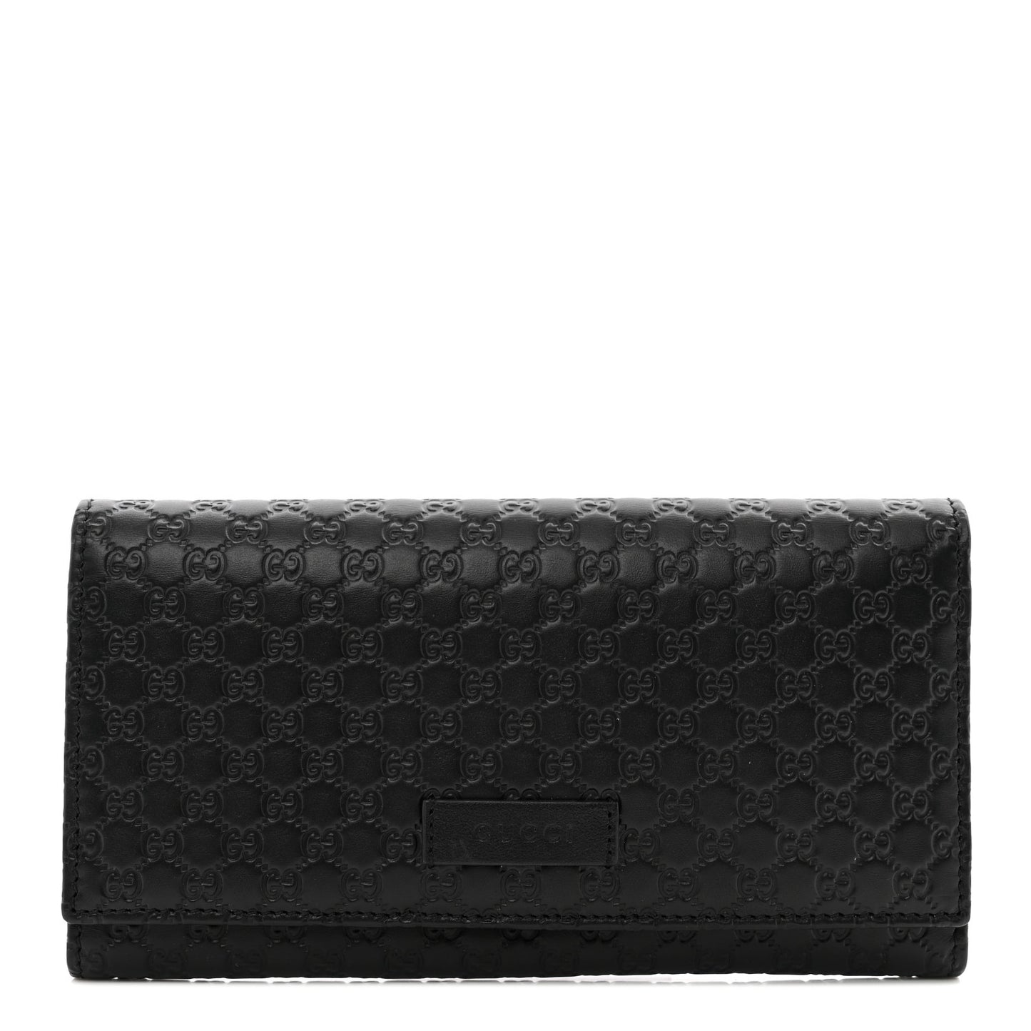 Soft Microguccissima Continental Wallet Black
