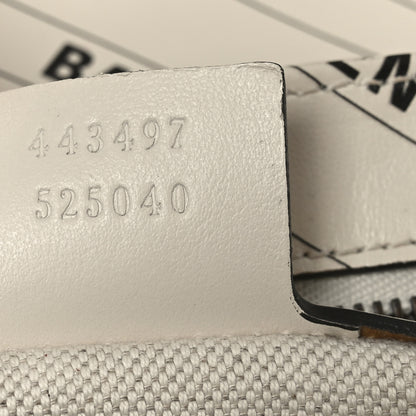 Gucci X BALENCIAGA Calfskin Matelasse Logo Print Small GG Marmont Shoulder Bag White 7 of 10