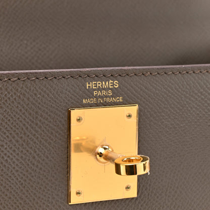Hermes Epsom Kelly Sellier 28 Etain 10 of 31