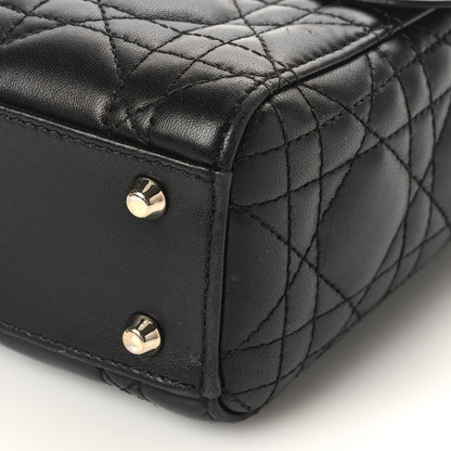 Christian Dior Lambskin Cannage Mini Lady Dior Black 8 of 8