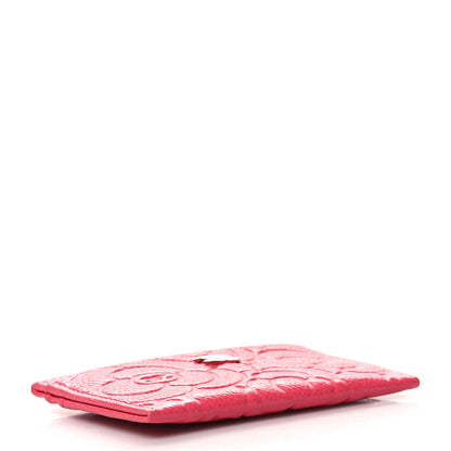 Chanel Caviar Camellia Embossed Card Holder Pink 4 of 10