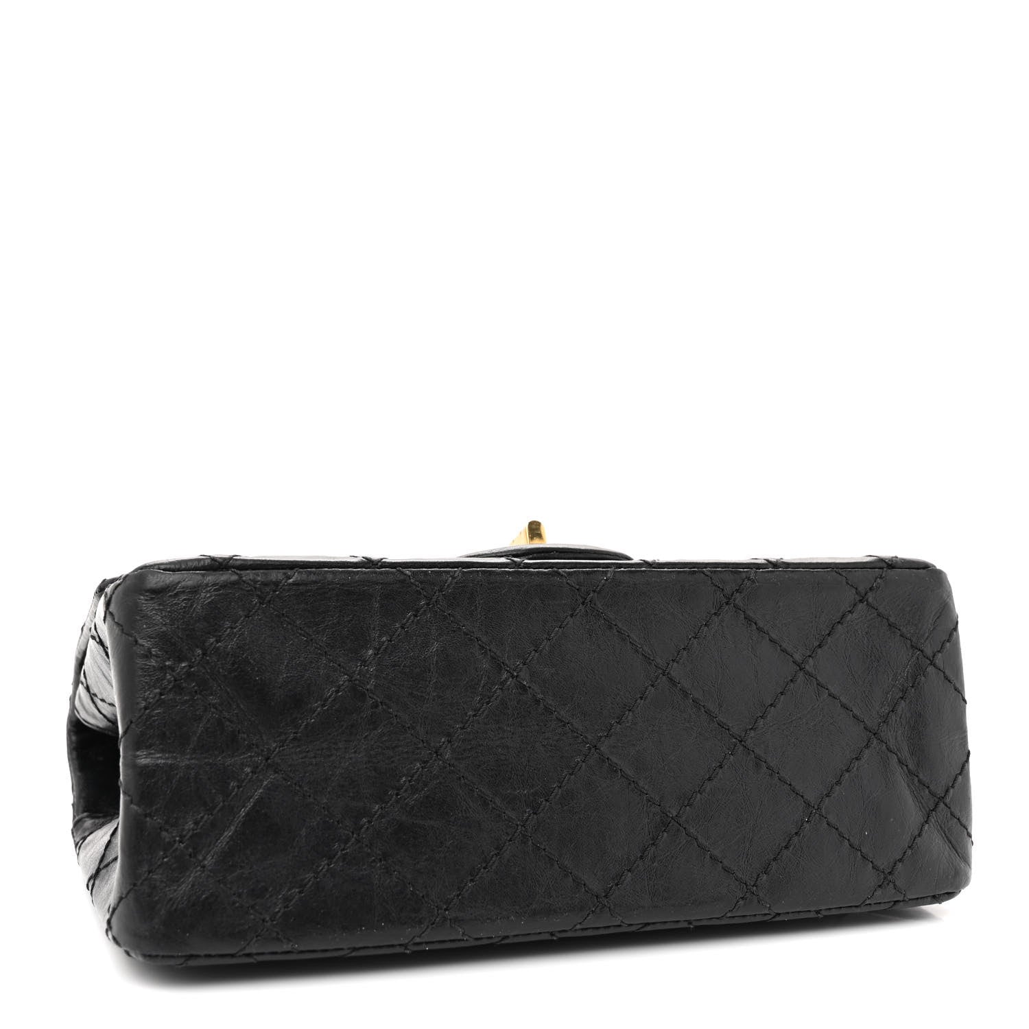 Chanel Aged Calfskin Quilted 2.55 Reissue Mini Flap Black 4 of 11