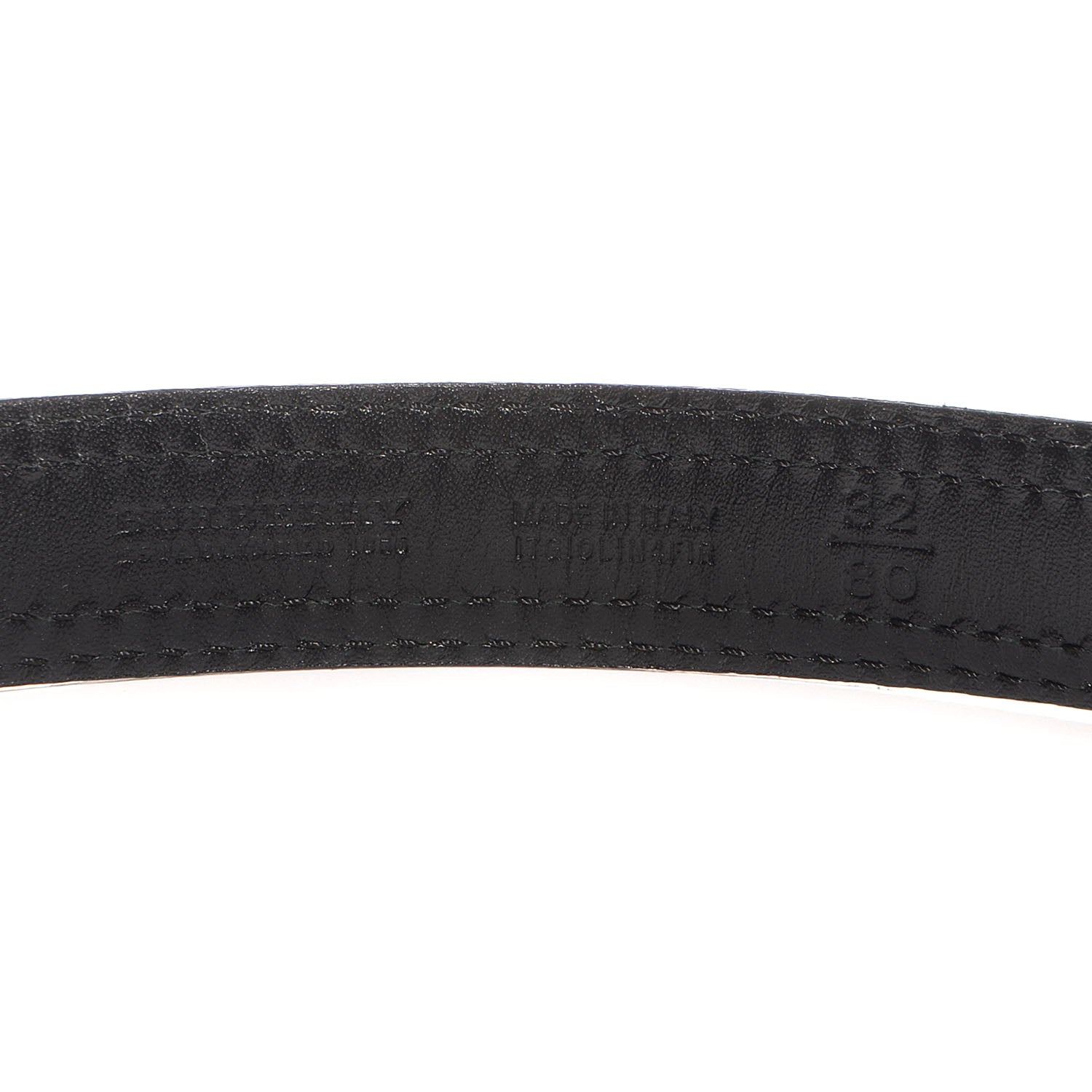 Burberry Leather Belt Black Gold 80 32 4 of 5