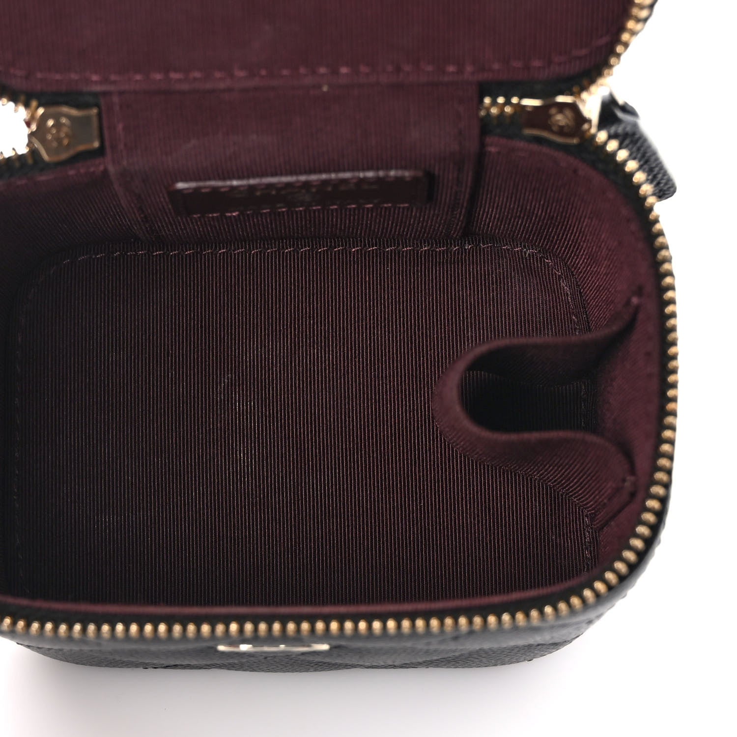 Chanel Caviar Quilted Mini Vanity Case With Chain Black 5 of 9