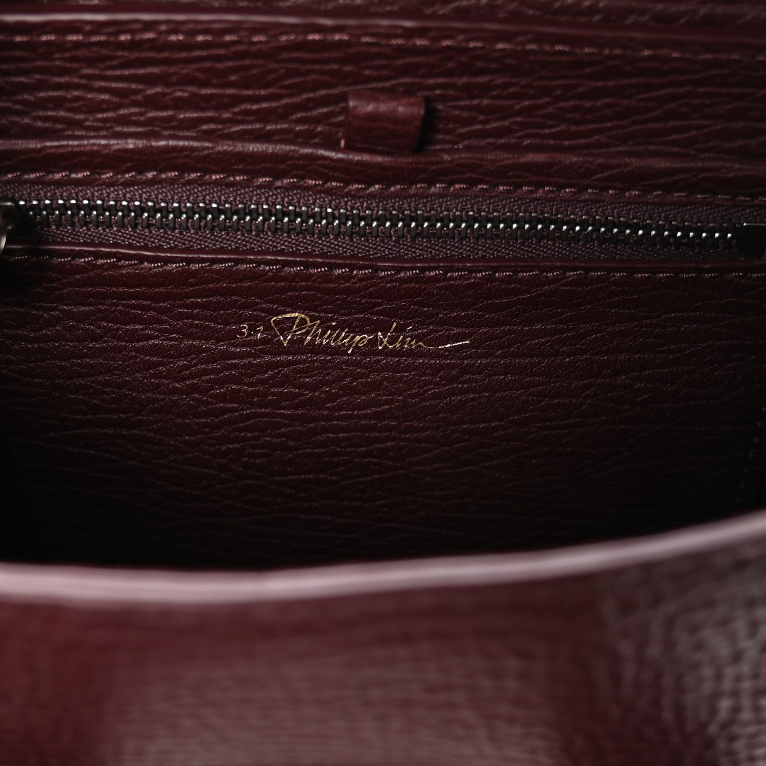 3.1 Phillip Lim Textured Calfskin Mini Pashli Satchel Black Cherry 6 of 11