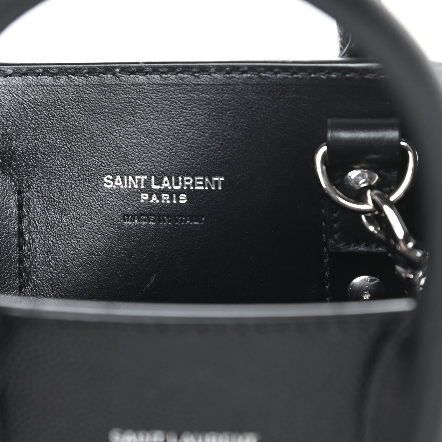 Saint Laurent Grained Calfskin Nano Sac De Jour Black 6 of 12