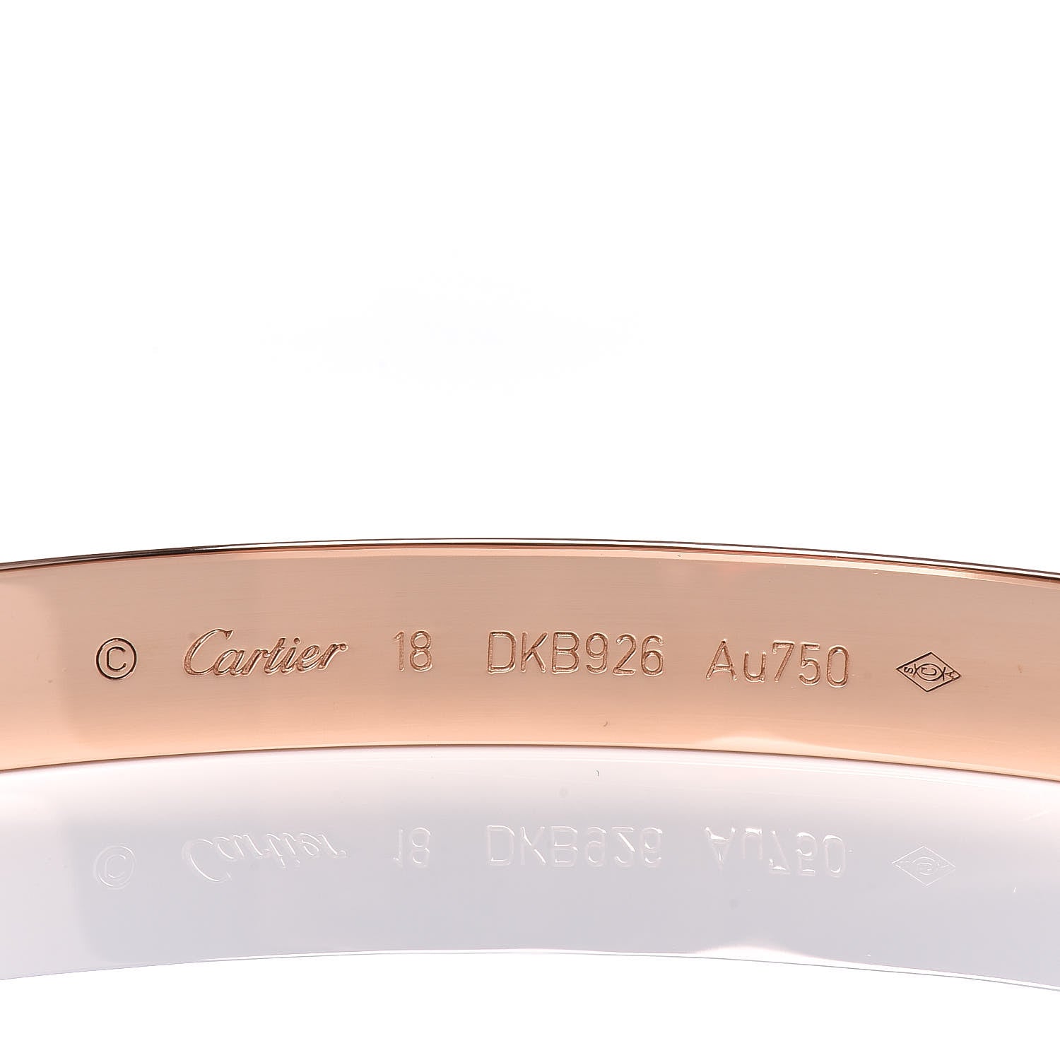 Cartier 18K Pink Gold LOVE Bracelet 18 8 of 10