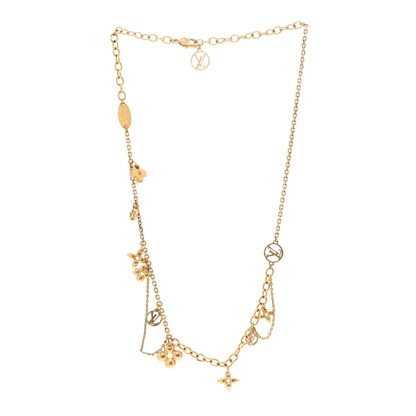 Metal Blooming Supple Necklace Gold