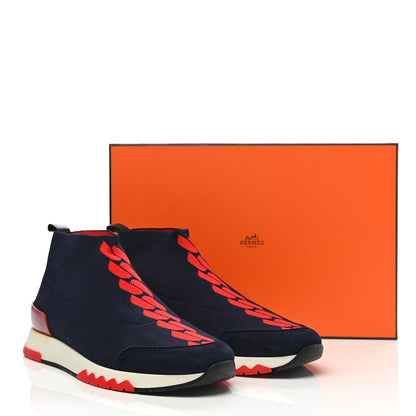 Hermes Mesh Volo Sneakers 38 Bleu Diplomatique 9 of 9