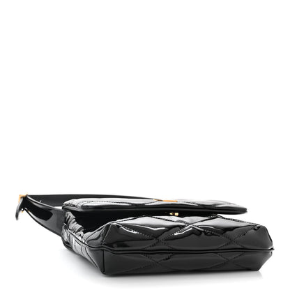Saint Laurent Patent Quilted Le 57 Diamond Shoulder Bag Black 4 of 10