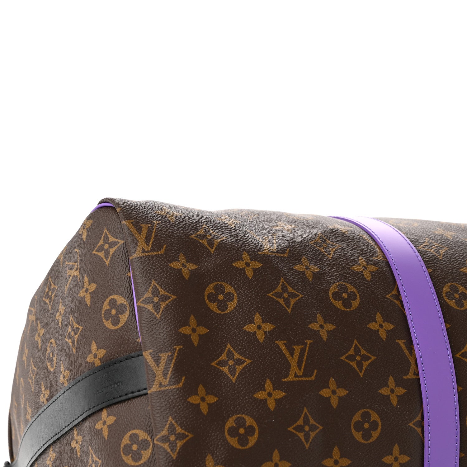 Louis Vuitton Monogram Macassar Keepall Bandouliere 50 Purple 12 of 14