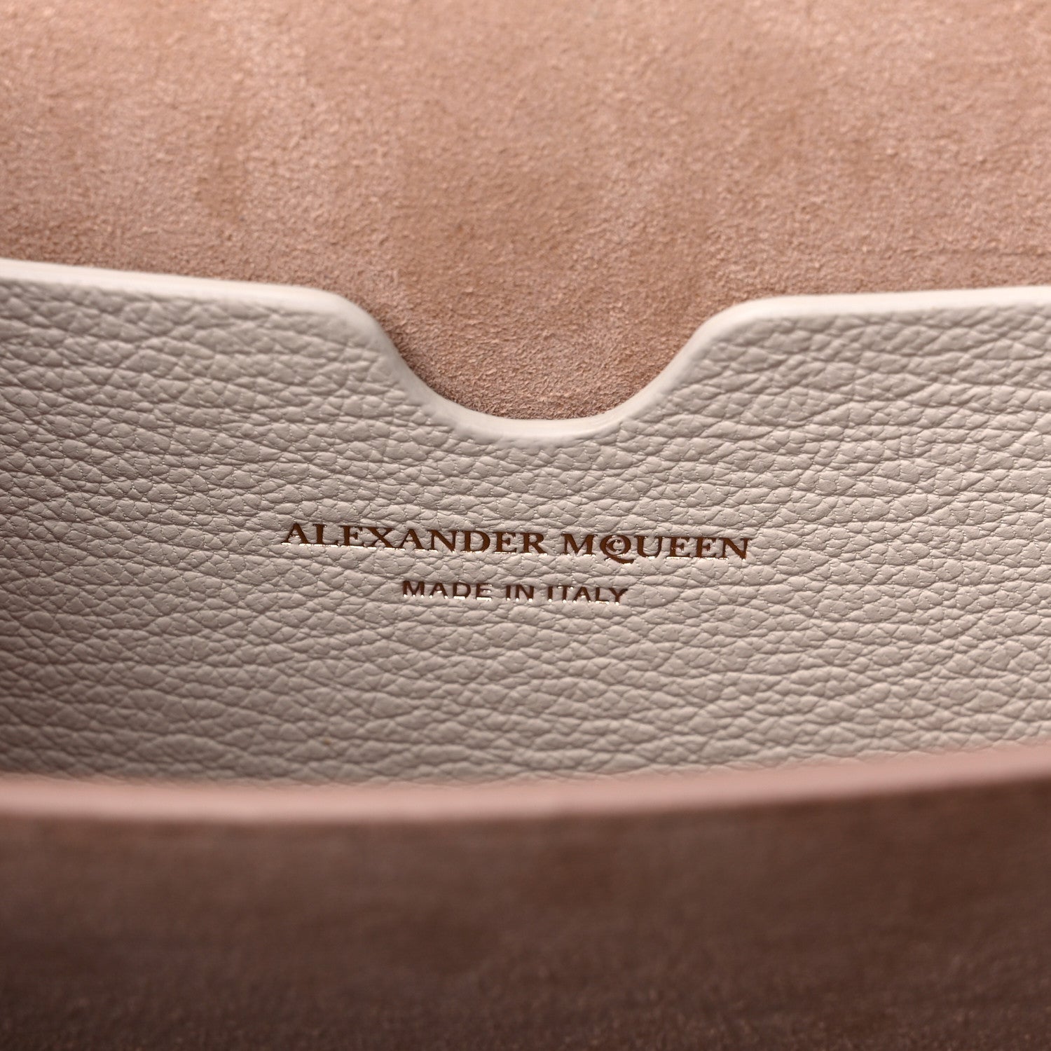 Alexander McQueen Silky Amish Grain Calfskin Box Shoulder Bag 19 Off White 6 of 14