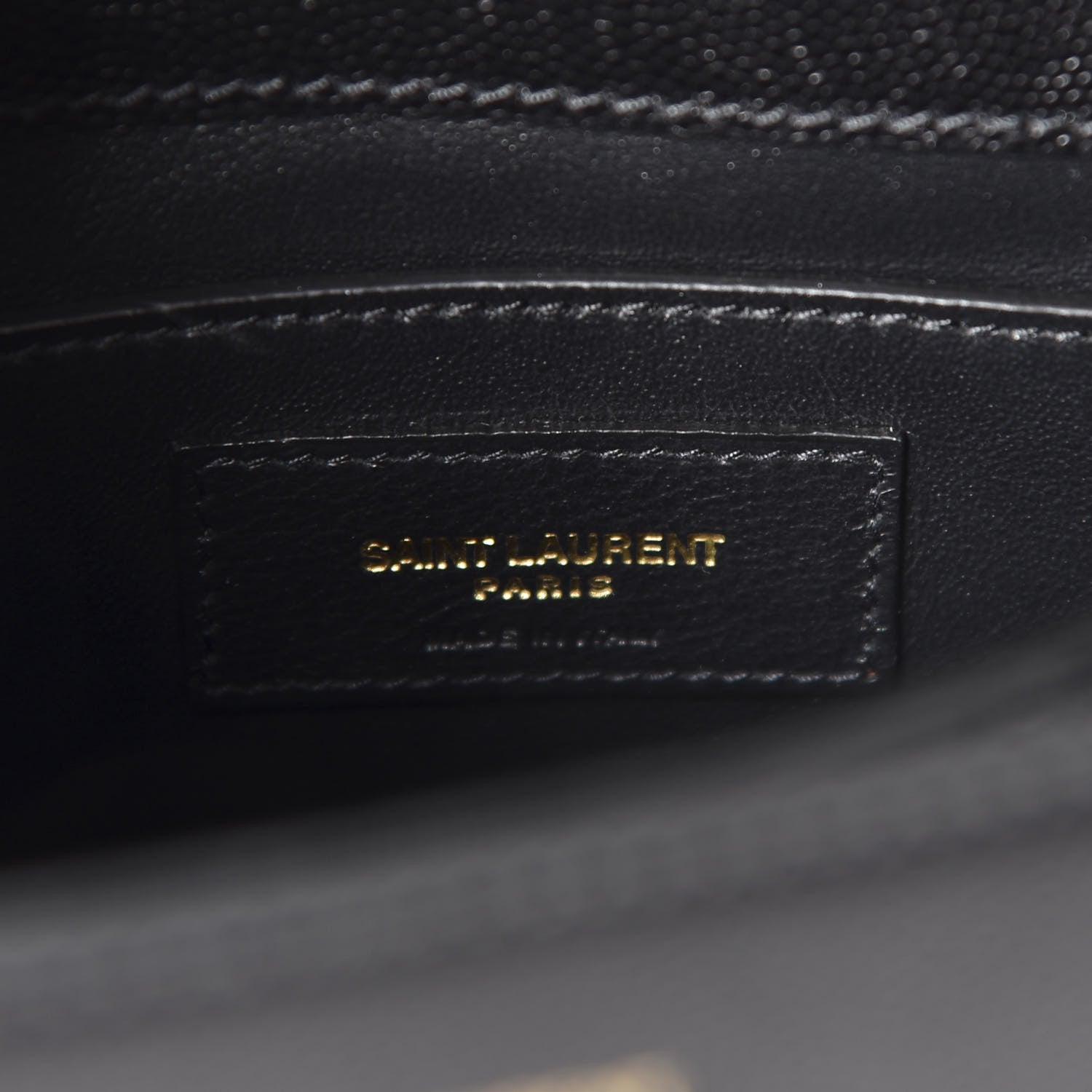 Saint Laurent Grain de Poudre Mini Classic Monogram Cassandra Top Handle Black 7 of 9