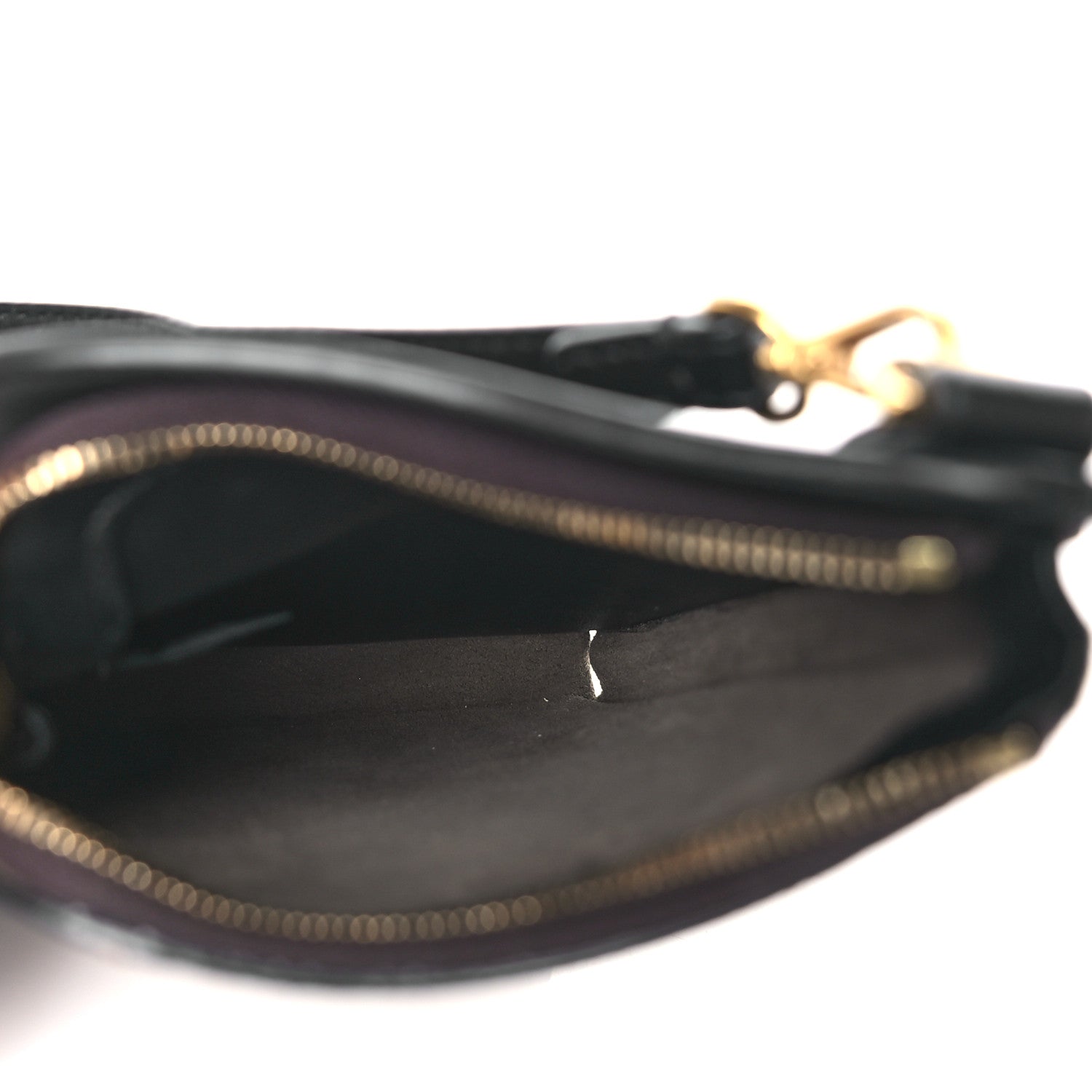 Fendi Vitello Grace Glazed Fabric FF 1974 3 Pocket Mini Crossbody Bag Black Mogano Panna 5 of 8