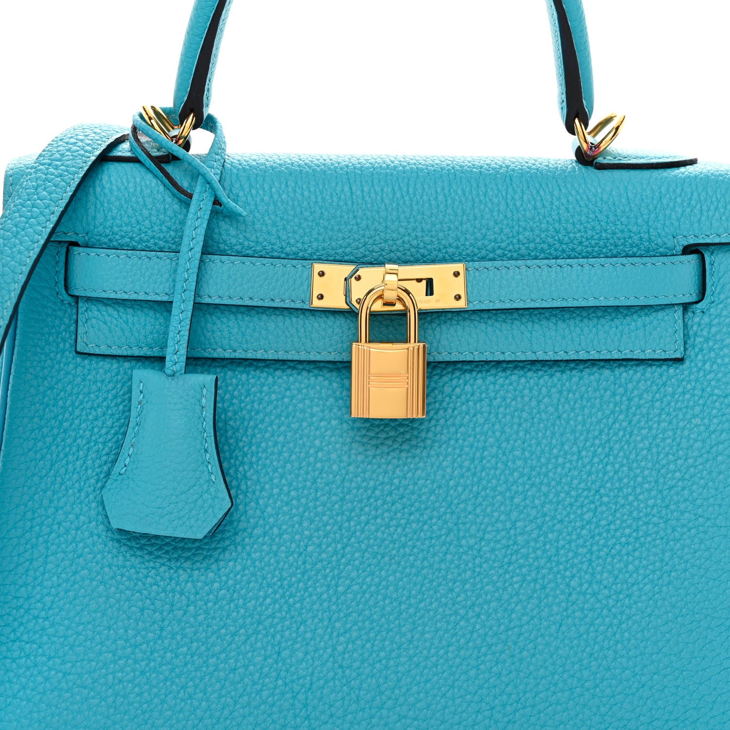 Hermes Togo Kelly Retourne 25 Bleu du Nord 8 of 14