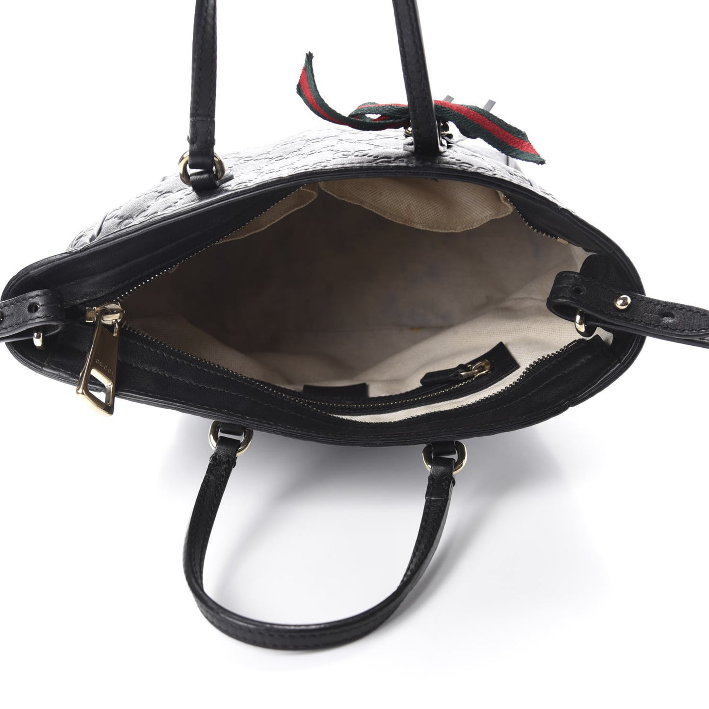 Guccissima Mini Bree Top Handle Bag Black