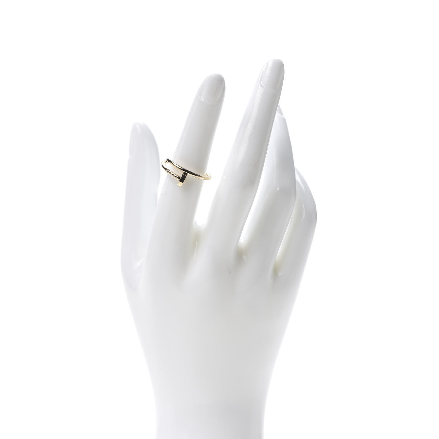 Cartier 18K Yellow Gold Small Juste Un Clou Ring 54 6.75 2 of 7