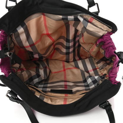 Burberry Nylon Small Buckleigh Packable Tote Purple 5 of 14