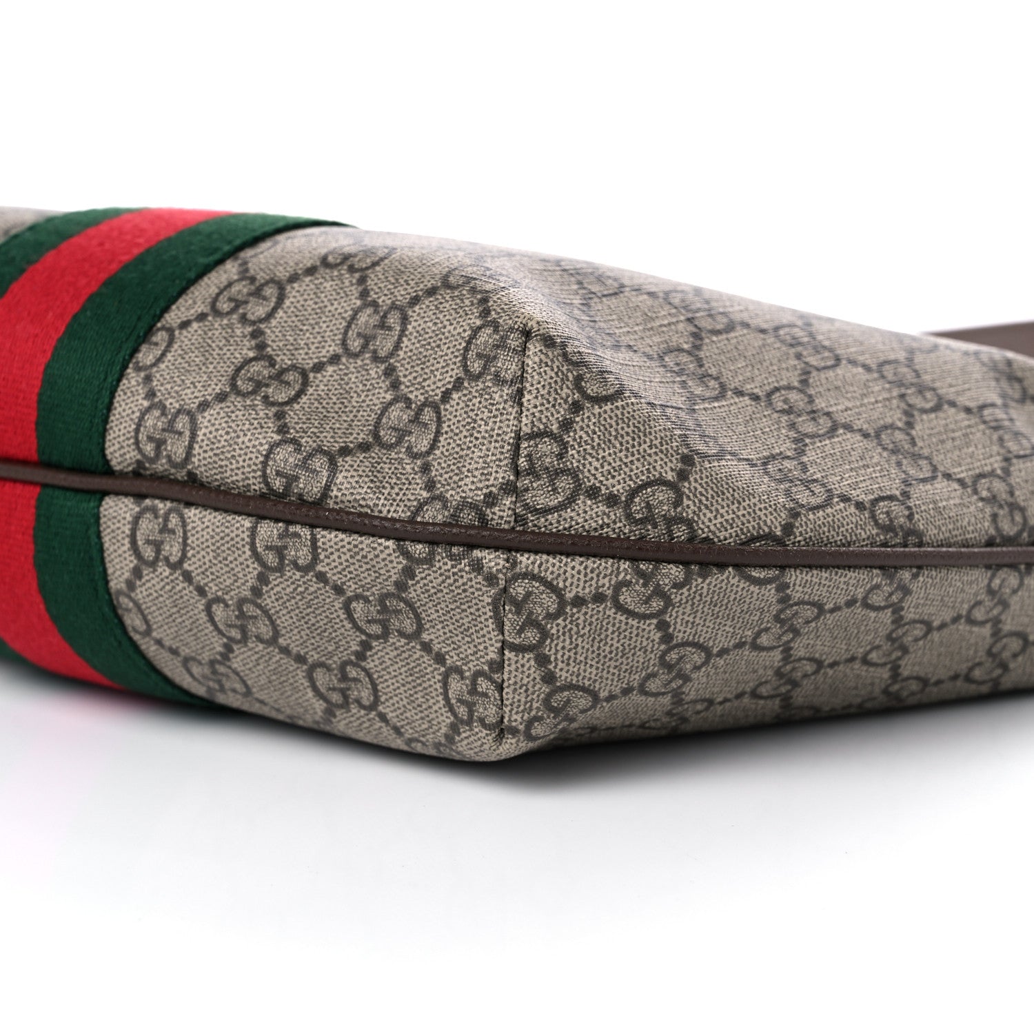 Gucci GG Supreme Monogram Web Small Ophidia Half Moon Hobo Brown 12 of 16