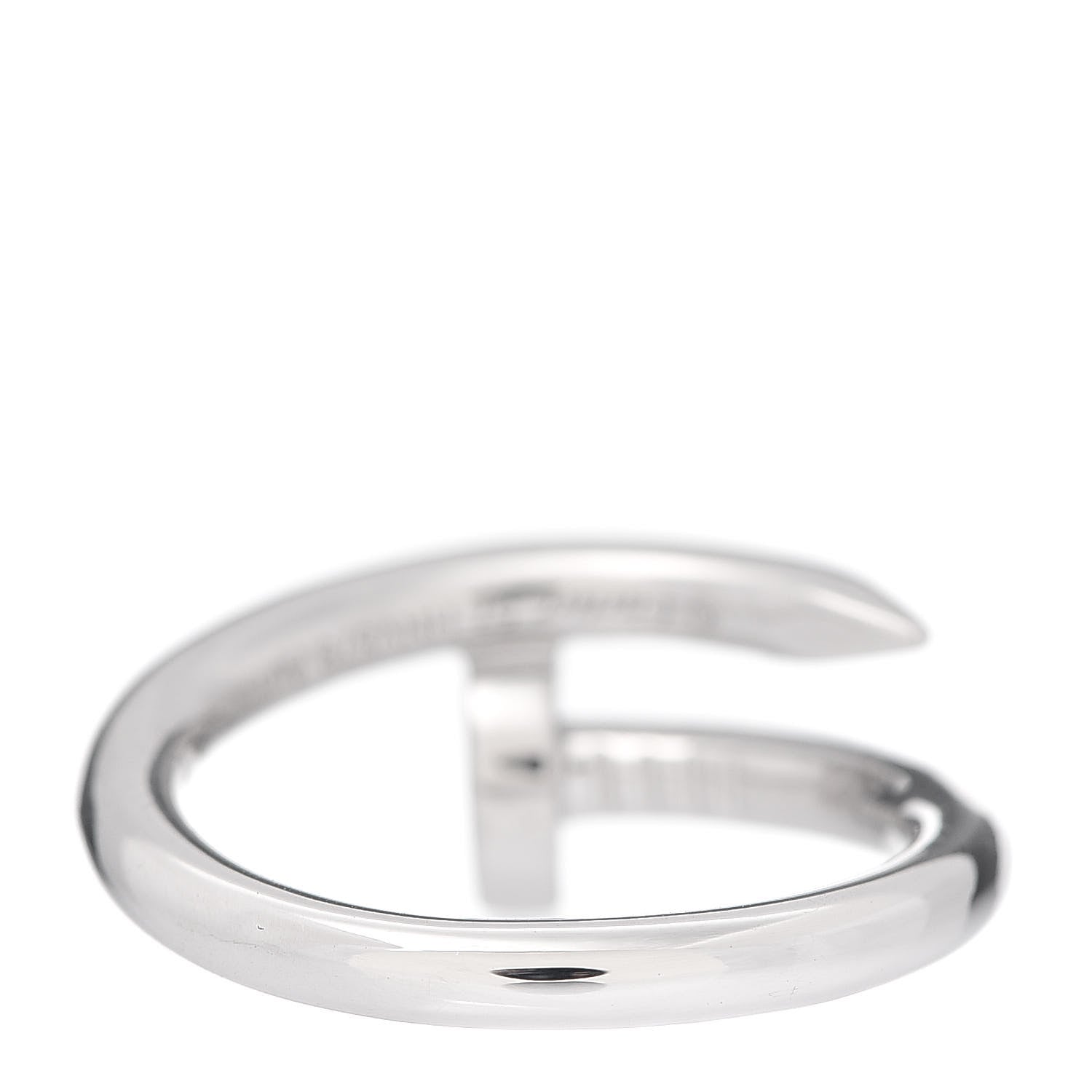 Cartier 18K White Gold Juste Un Clou Ring 57 8 3 of 7