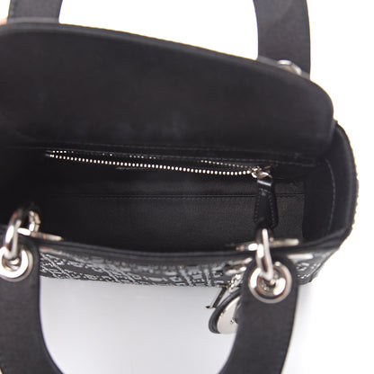 Christian Dior Satin Crystal Cannage Mini Lady Dior Black 4 of 7