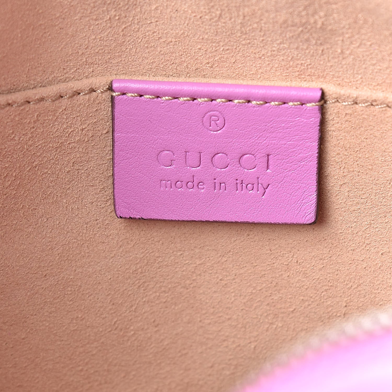 Gucci Calfskin Matelasse Small GG Marmont Chain Shoulder Bag Candy Mousse 6 of 10