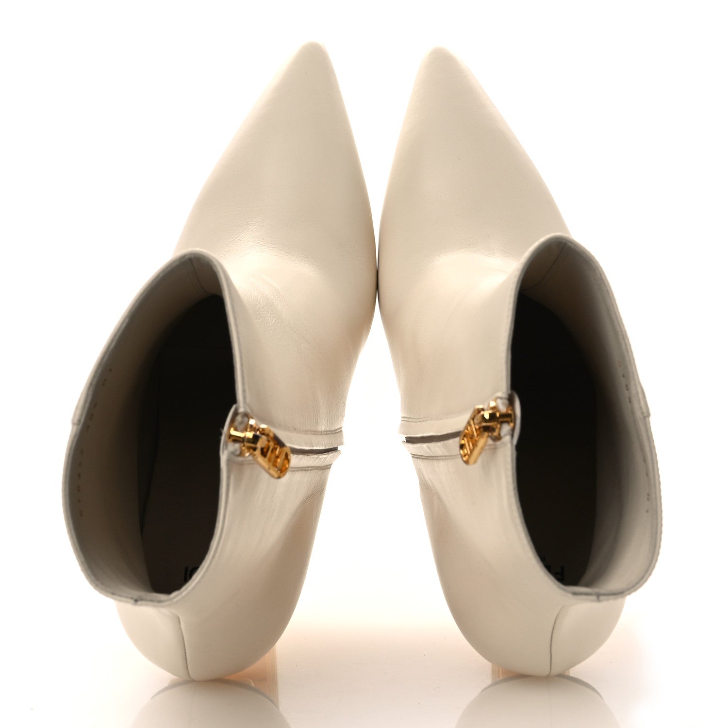 Fendi Nappa Fendi First 95mm Pointed Booties 39.5 White 2 of 11