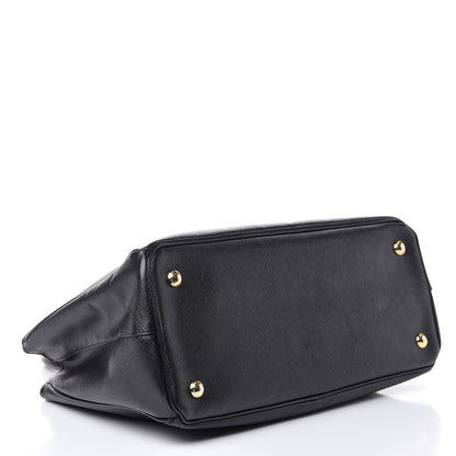Prada Saffiano Lux Medium Tote Nero Black 4 of 12
