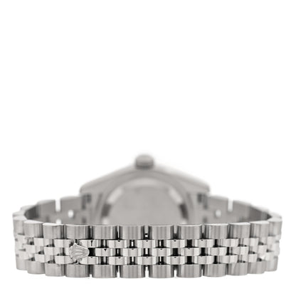 Rolex Stainless Steel 18K White Gold 26mm Oyster Perpetual Datejust Watch Silver 179174 3 of 5
