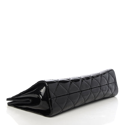 Chanel Patent CC Quilted Timeless Clutch Black 4 of 9