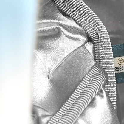 Chanel Nylon Embossed Small Doudoune Backpack Black Blue White 6 of 10