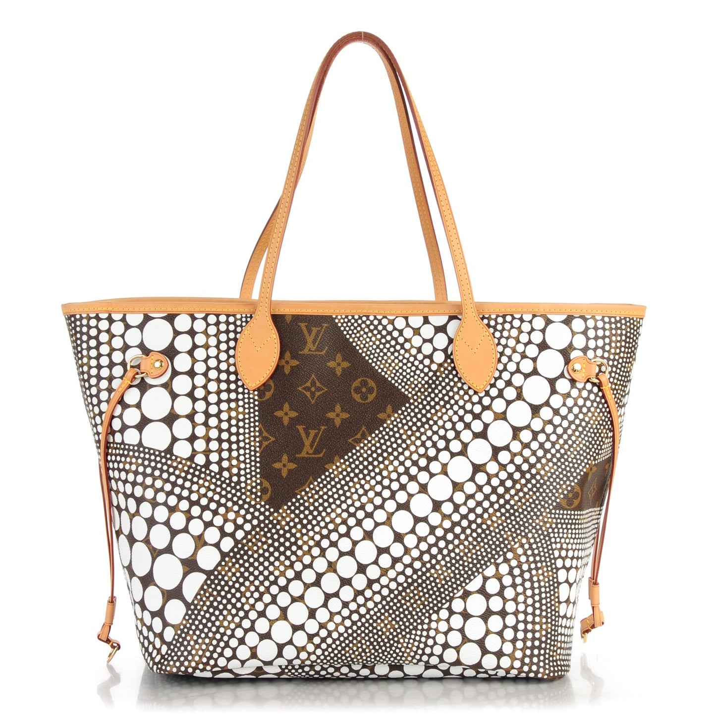 Monogram Kusama Waves Neverfull MM White
