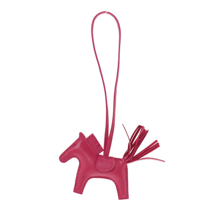Hermes Milo Lambskin Grigri Rodeo Horse Bag Charm PM Rose Mexico 1 of 4