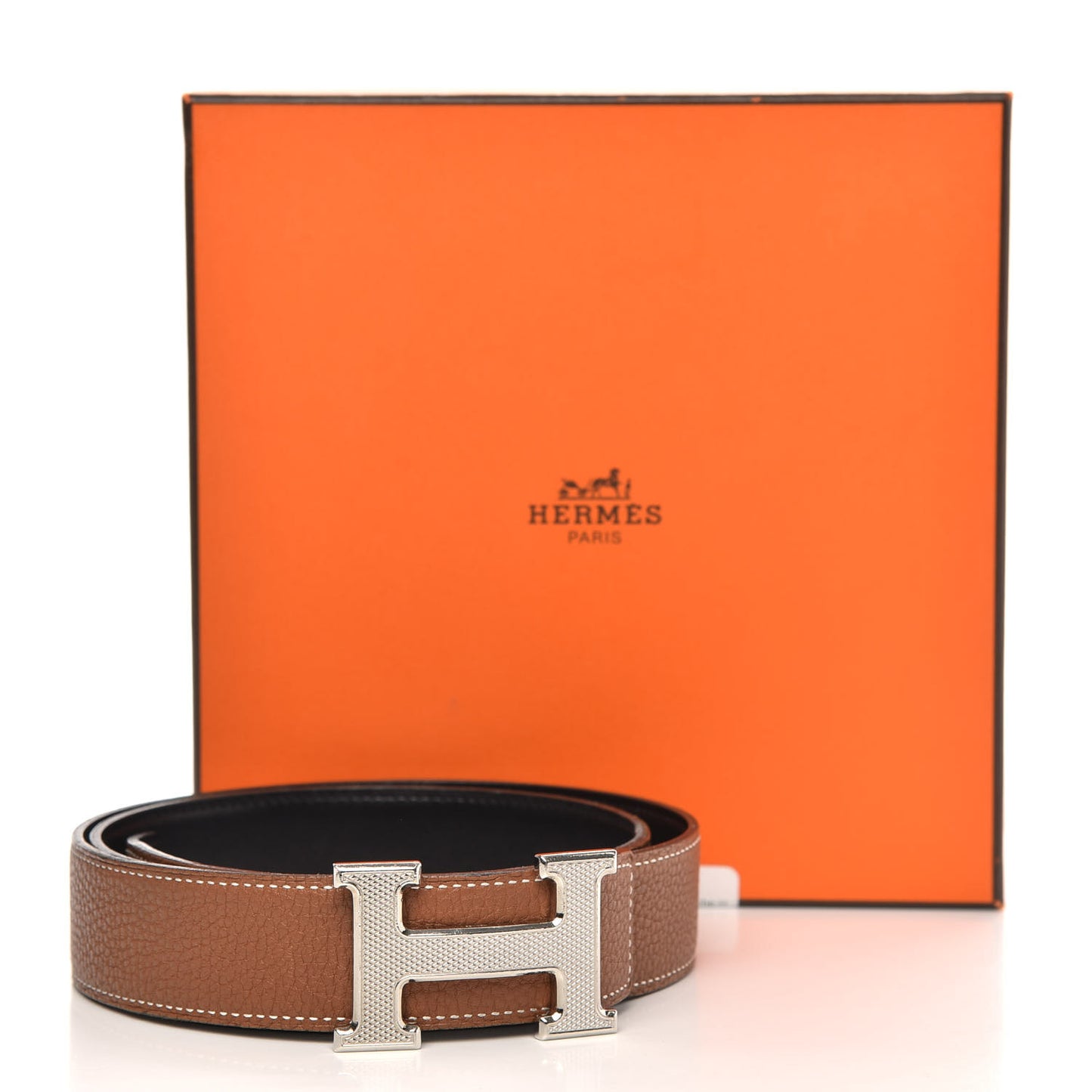 Box Togo 32mm Guilloche H Belt 85 Black Gold
