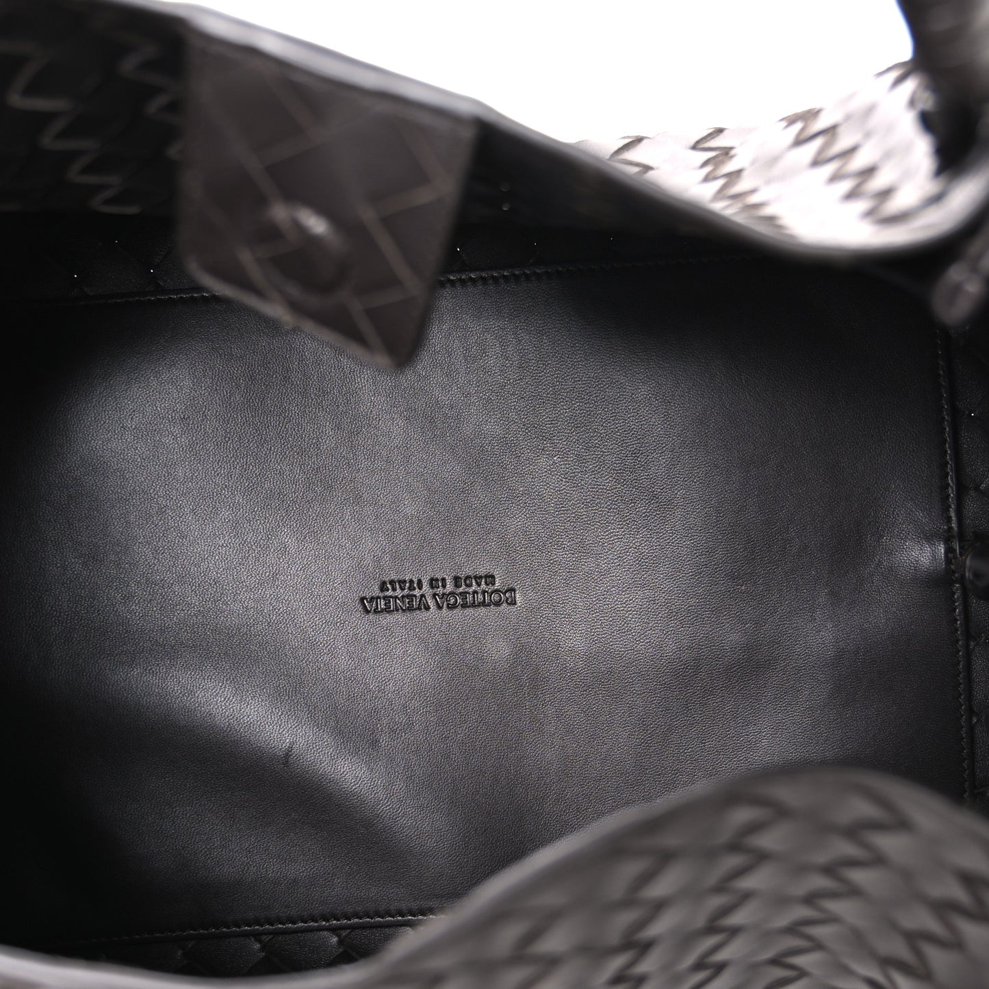 Nappa Intrecciato Large Andiamo Parachute Shoulder Bag Fondant