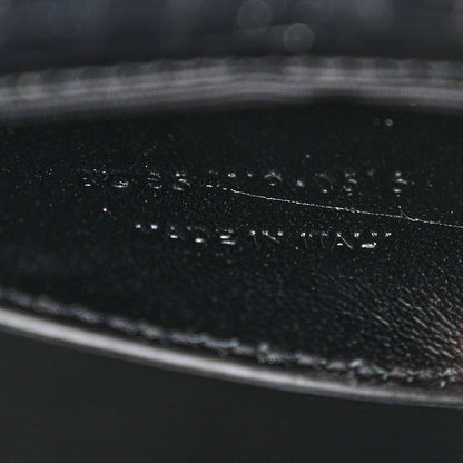 Saint Laurent Calfskin Crocodile Embossed Medium Classic Monogram Kate Tassel Satchel Black 7 of 13