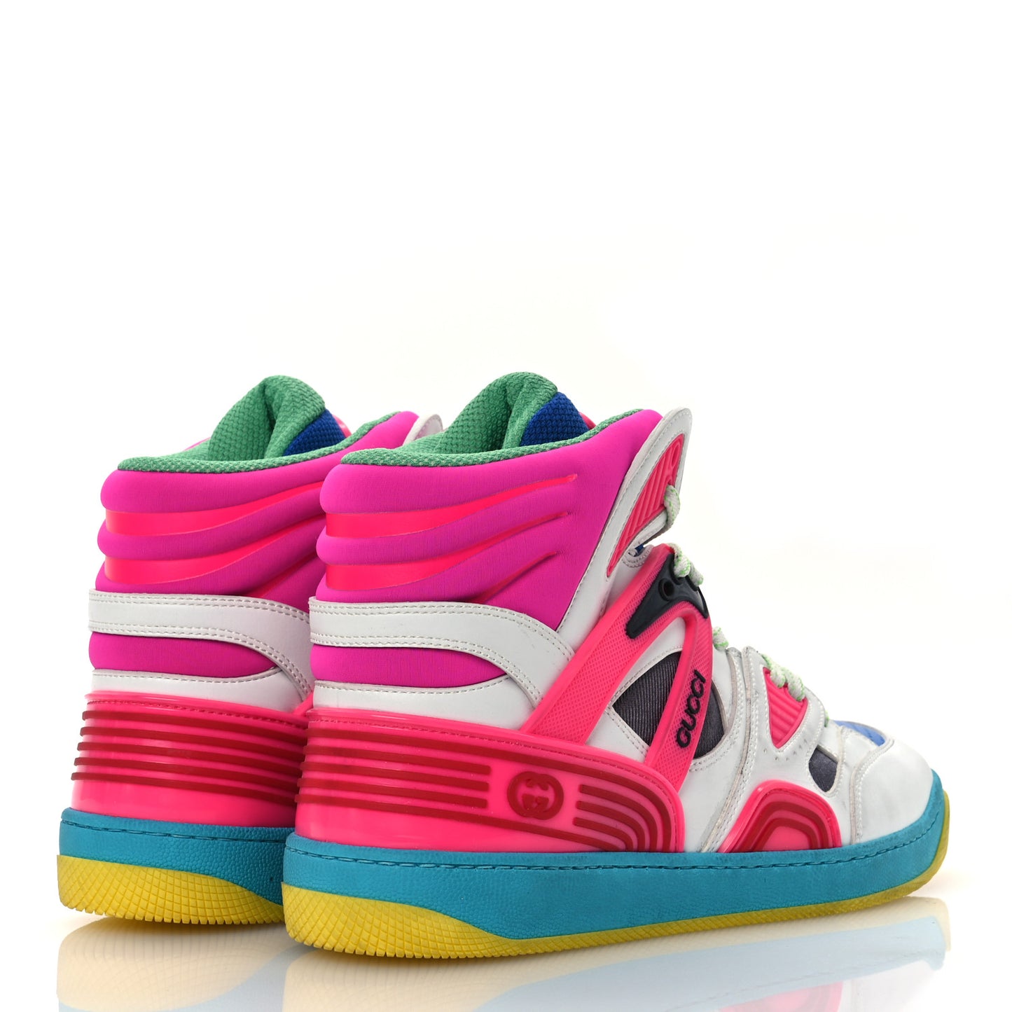 Demetra Womens Basket High Top Sneakers 39.5 Great White Bright Splash Loess
