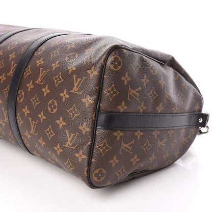 Louis Vuitton Monogram Macassar Keepall Bandouliere 45 9 of 10