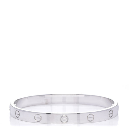 Cartier 18K White Gold LOVE Bracelet 17 1 of 5