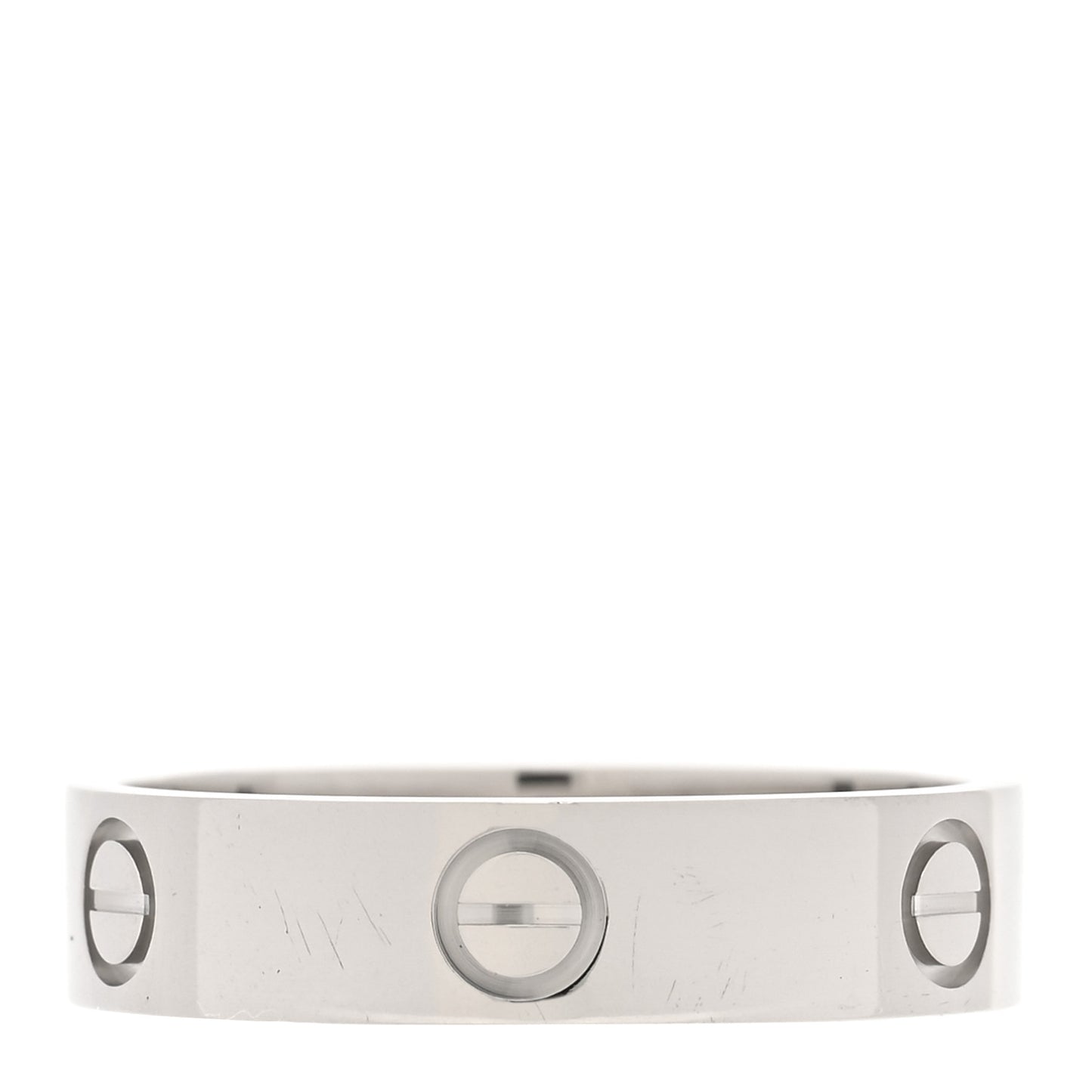 Platinum 5.5mm LOVE Ring 64 10.75