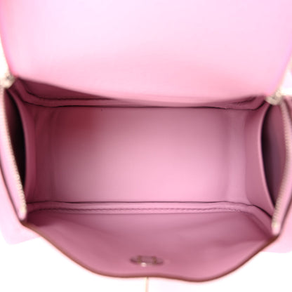 Hermes Taurillon Clemence Mini Lindy 20 Mauve Sylvestre 6 of 9