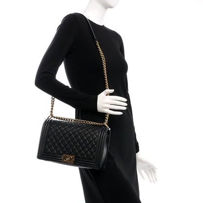 Chanel Caviar Quilted New Medium Boy Flap Black 2 of 8